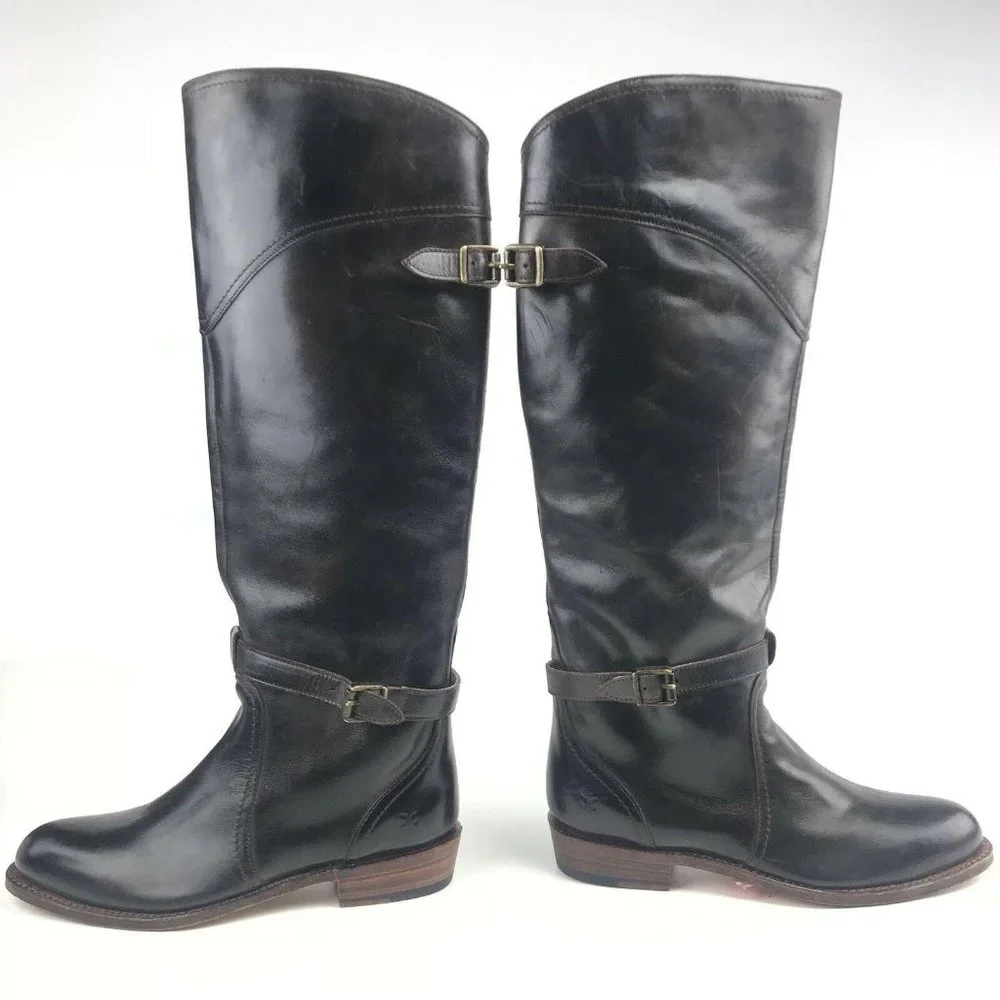 Frye Womens Boots Tall Dorado‎ Riding Leather